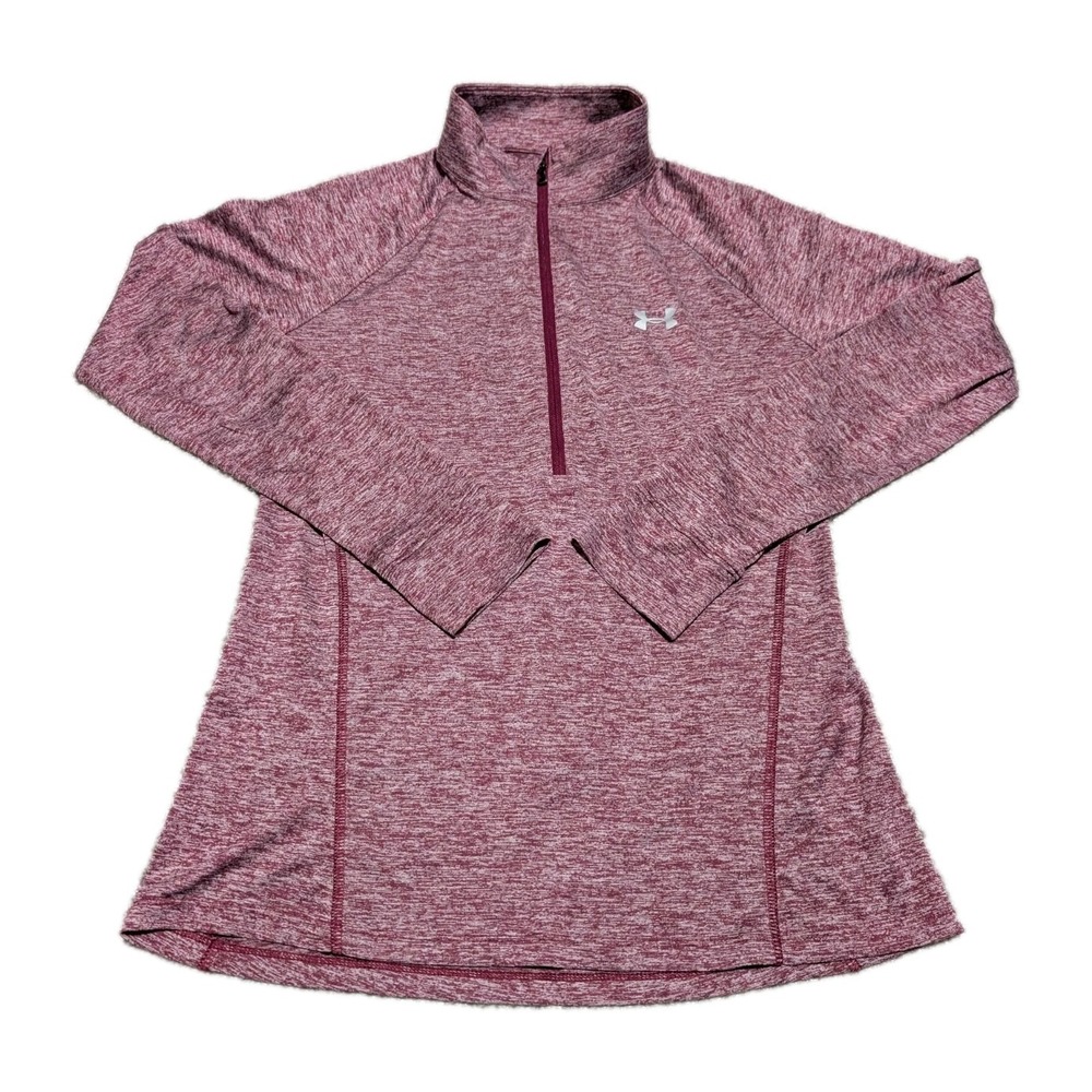 Under Armour Womens Tech Twis Level Sweatshirt Purple Metallic Silver M